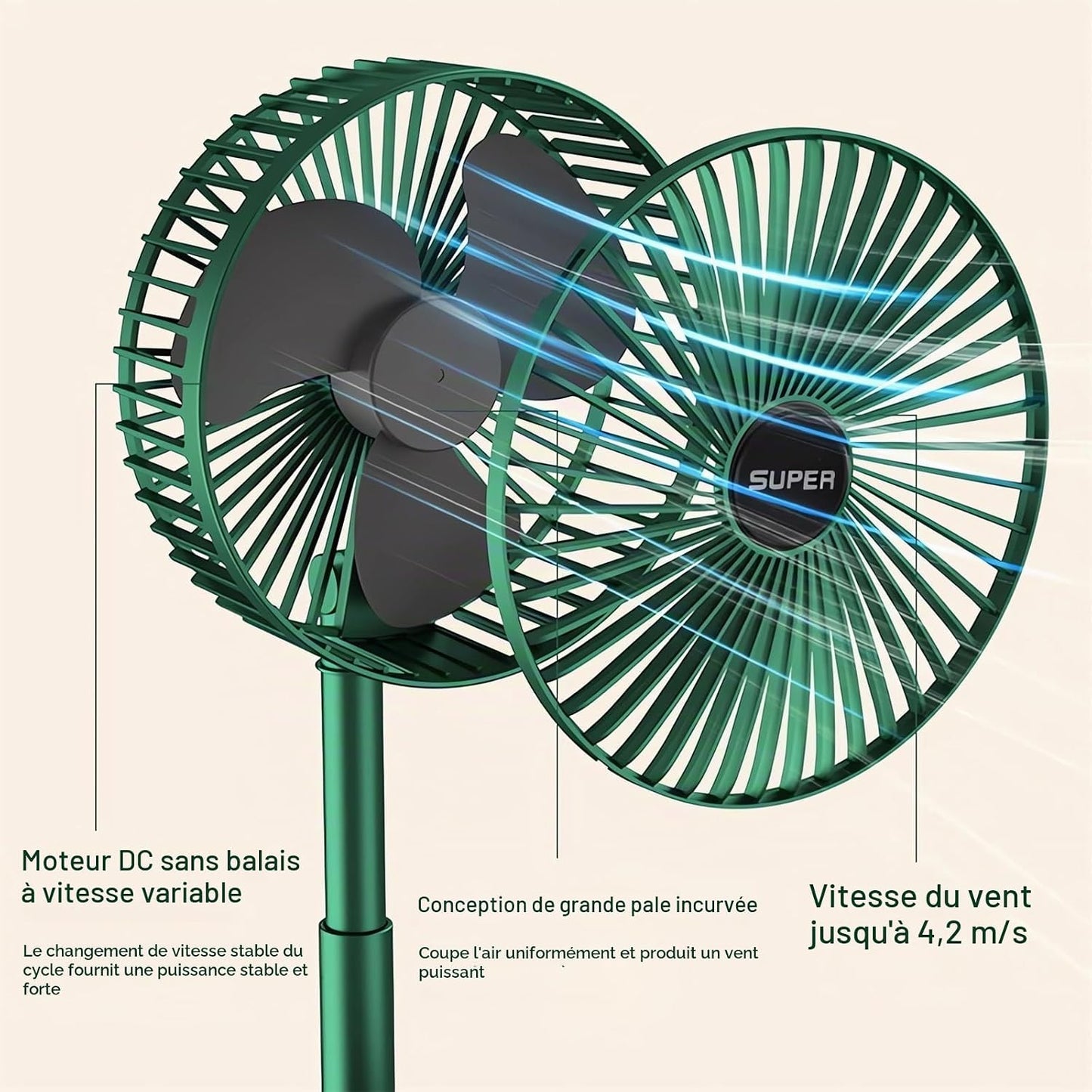Ventilateur Télescopique Fresko™