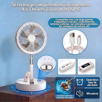 Ventilateur Pliable Sans Fil