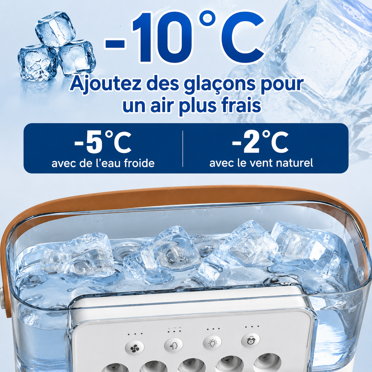 Mini climatiseur 3-en-1 portable USB