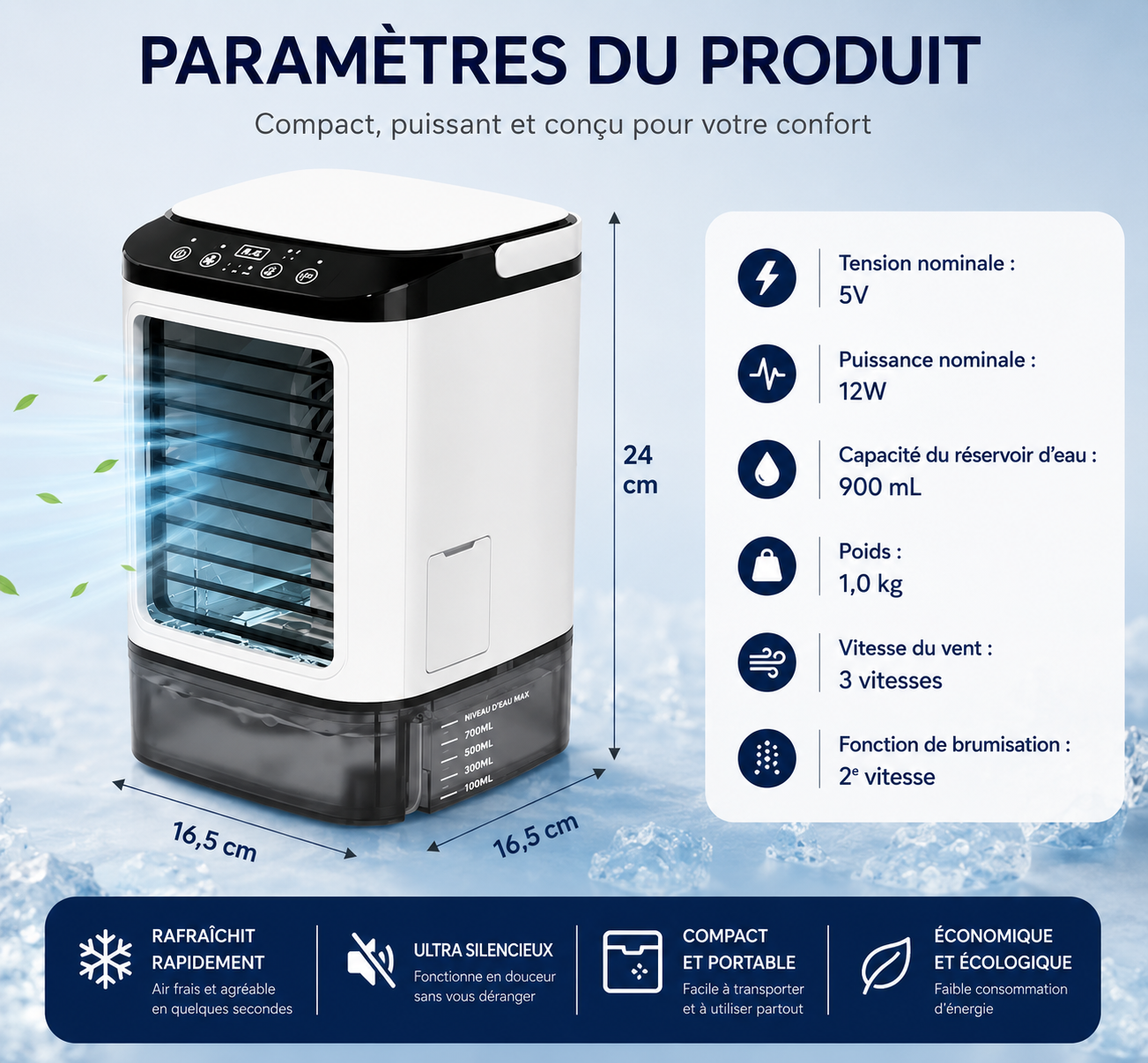 Mini Climatiseur Portable Fresko™