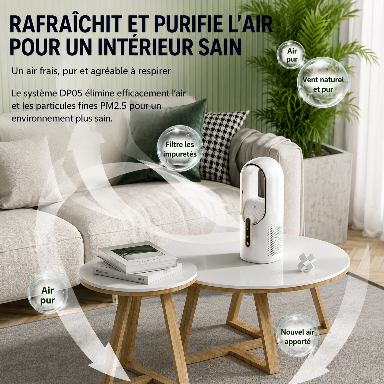 Ventilateur de Bureau Sans Pales Fresko™