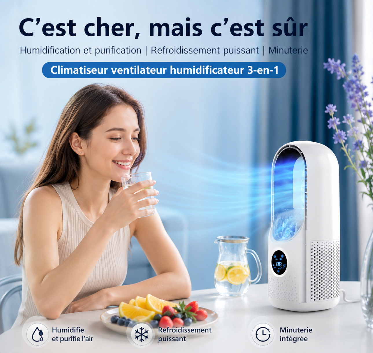 Ventilateur de Bureau Sans Pales Fresko™
