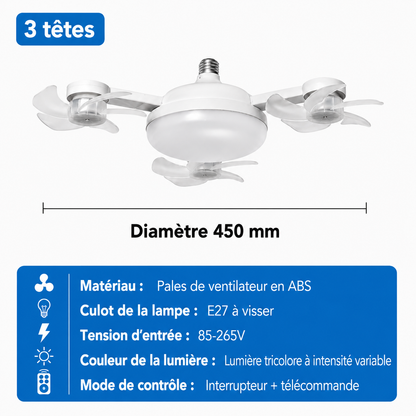 Ventilateur Plafonnier LED Fresko™