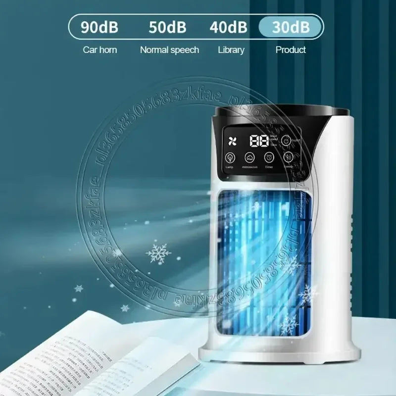 Cold Air-cooled Fan Multifunctional Portable Air Conditioner Small Evaporative Air Cooler Natural Fan for Home Room Desk