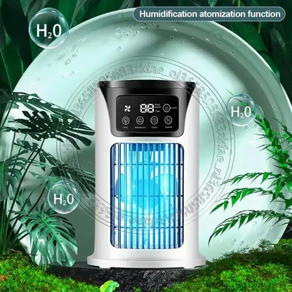 Cold Air-cooled Fan Multifunctional Portable Air Conditioner Small Evaporative Air Cooler Natural Fan for Home Room Desk