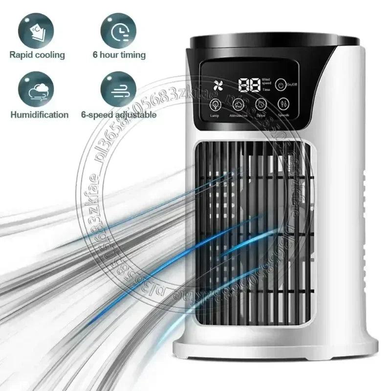 Cold Air-cooled Fan Multifunctional Portable Air Conditioner Small Evaporative Air Cooler Natural Fan for Home Room Desk